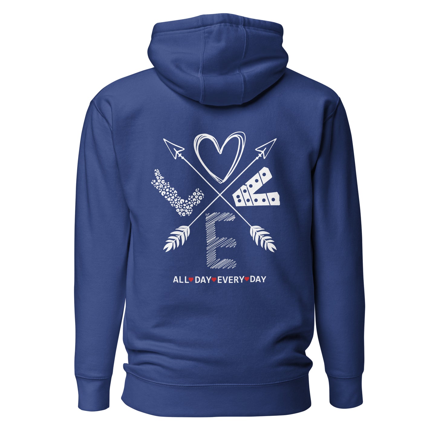 Love All Day Every Day Quality Cotton Heritage Adult Hoodie