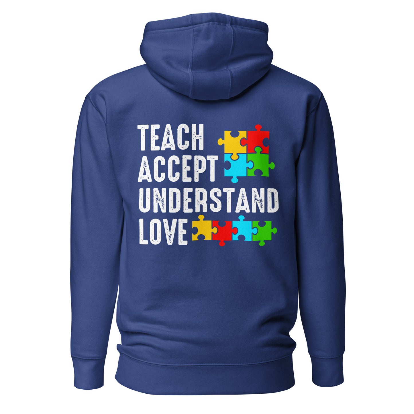 Autism Acceptance Together Quality Cotton Heritage Adult Hoodie