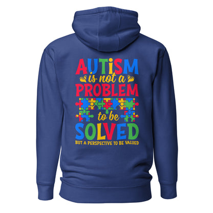 Autism Acceptance Together Quality Cotton Heritage Adult Hoodie