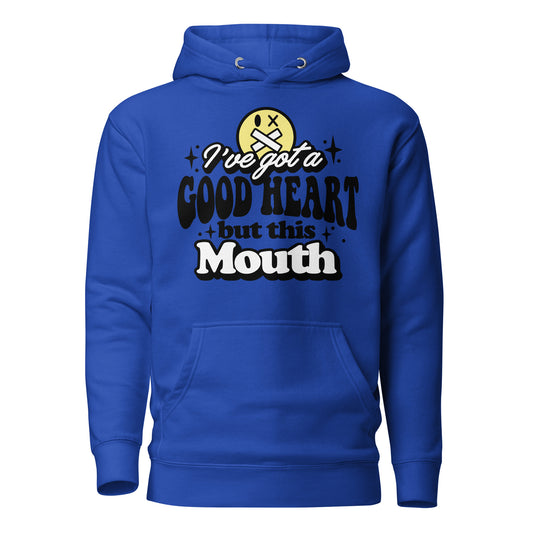 I've Got a Good Heart but This Mouth Cotton Heritage Adult Hoodie