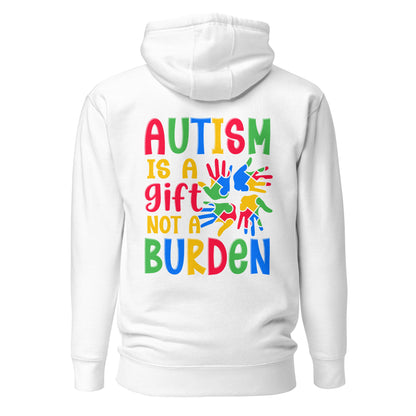 Autism Acceptance Together Quality Cotton Heritage Adult Hoodie