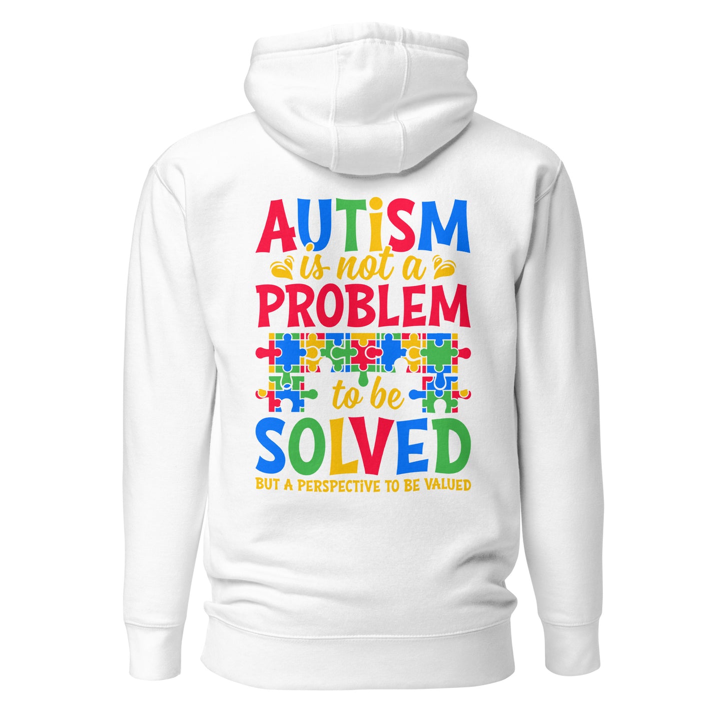 Autism Acceptance Together Quality Cotton Heritage Adult Hoodie