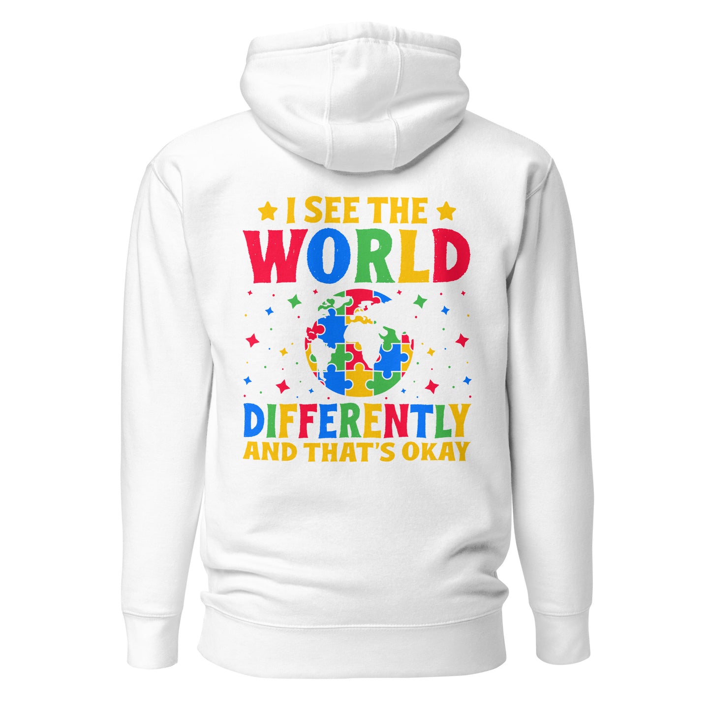 Autism Acceptance Together Quality Cotton Heritage Adult Hoodie