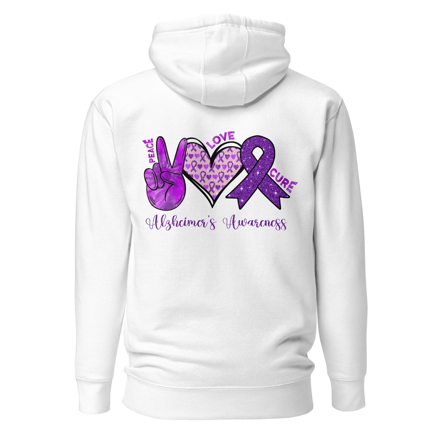 Alzheimer's Awareness Quality Cotton Heritage Adult Hoodie