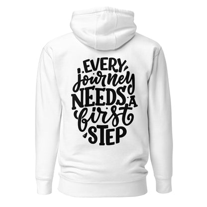 Every Journey Needs a First Step Quality Cotton Heritage Adult Hoodie