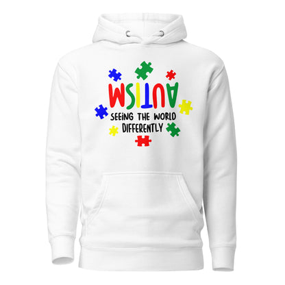 Autism Acceptance Together Quality Cotton Heritage Adult Hoodie