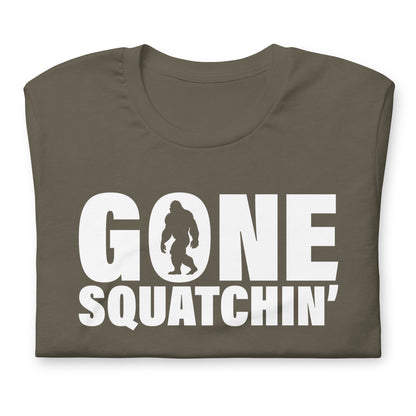 Gone Squtchin' Bigfoot Bella Canvas Adult T-Shirt