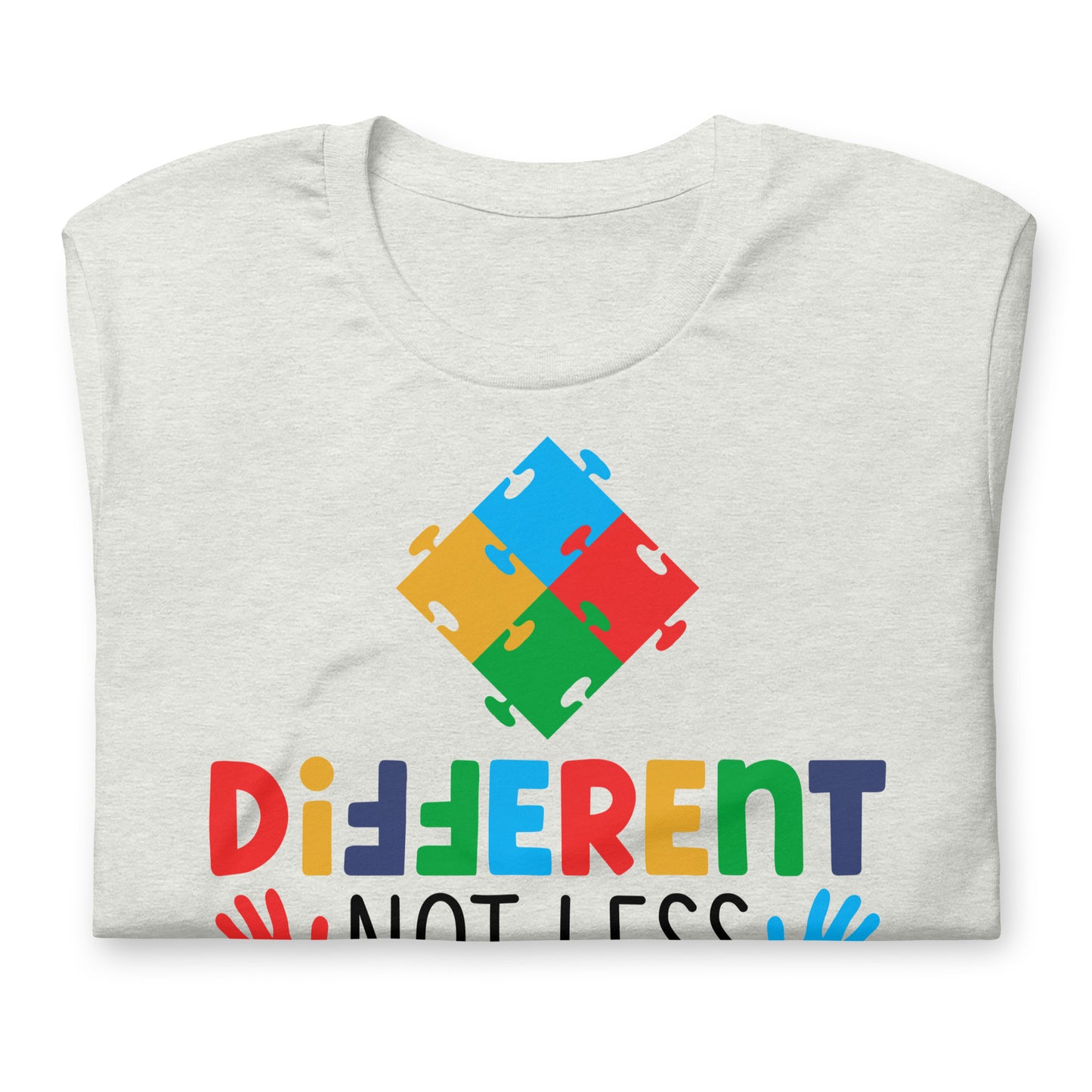 Different Not Less Autism Acceptance Quality Cotton Bella Canvas Adult T-shirt