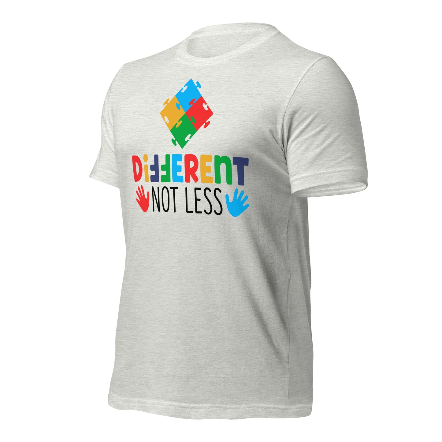 Different Not Less Autism Acceptance Quality Cotton Bella Canvas Adult T-shirt