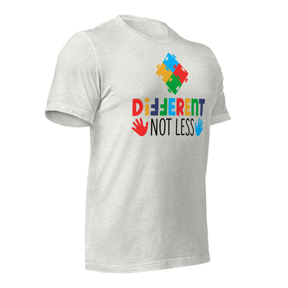 Different Not Less Autism Acceptance Quality Cotton Bella Canvas Adult T-shirt