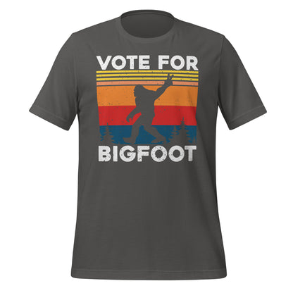 Vote For Bigfoot Funny Bella Canvas Adult T-Shirt