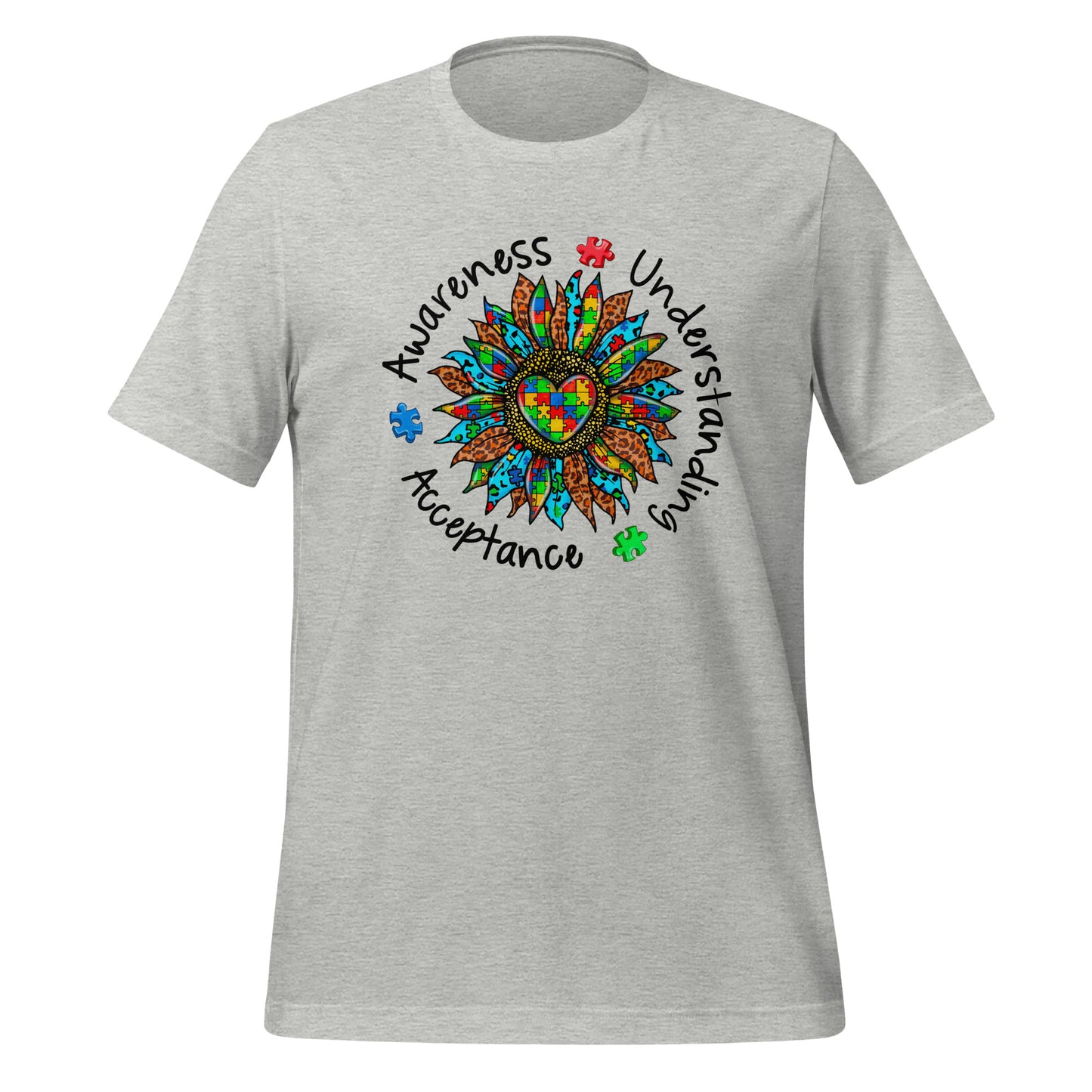 Autism Acceptance Together Quality Cotton Bella Canvas Adult T-Shirt