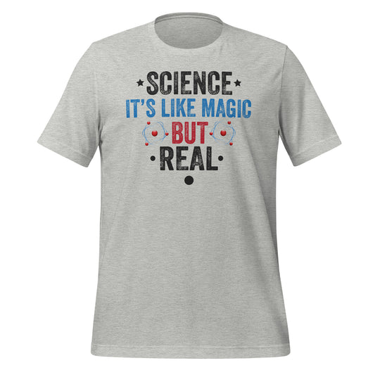 Science is Like Magic but Real Quality Cotton Bella Canvas Adult T-Shirt
