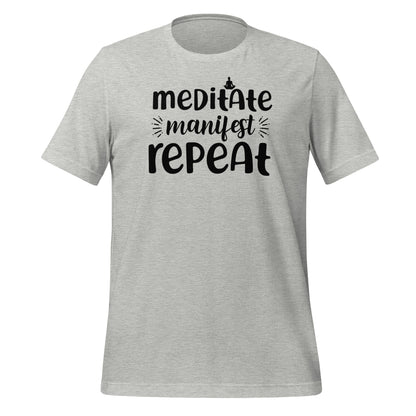 Meditate, Manifest, Repeat Quality Cotton Bella Canvas Adult T-Shirt