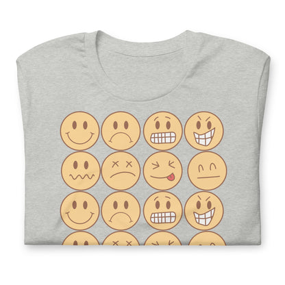 Feel Your Feelings Emojis Quality Cotton Bella Canvas Adult T-Shirt