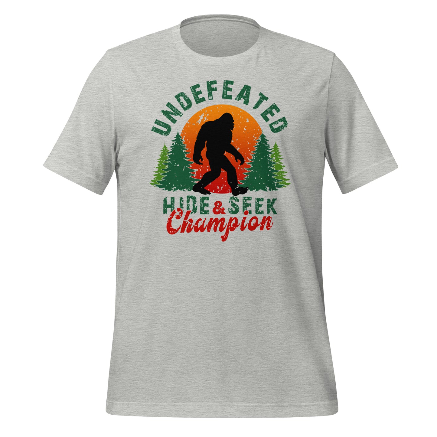 Undefeated Hide & Seek Champion Bigfoot Bella Canvas Adult T-Shirt