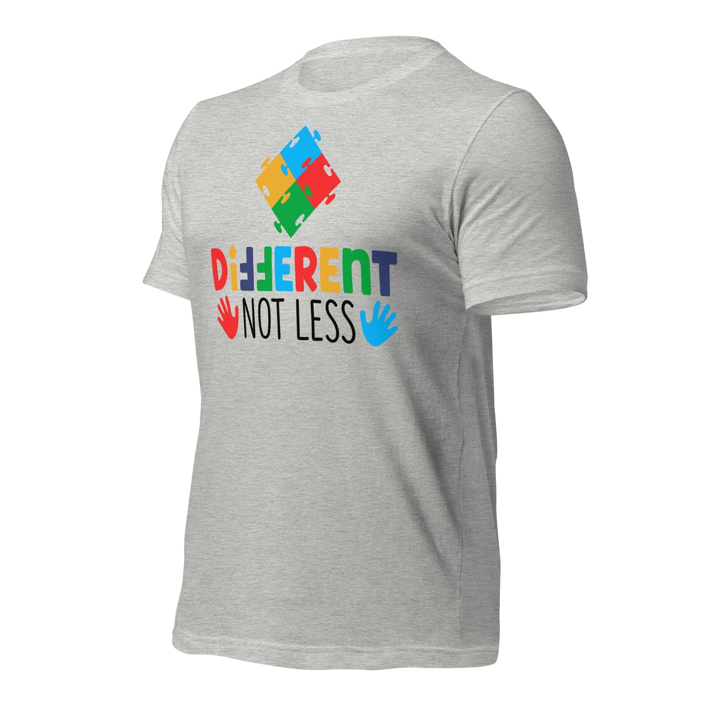 Different Not Less Autism Acceptance Quality Cotton Bella Canvas Adult T-shirt