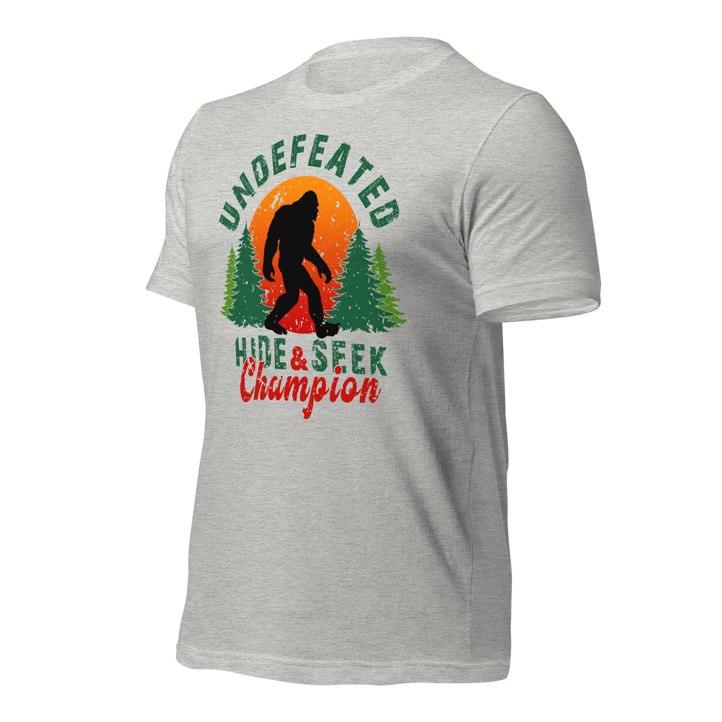 Undefeated Hide & Seek Champion Bigfoot Bella Canvas Adult T-Shirt