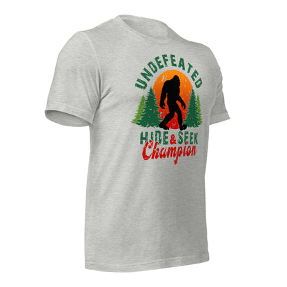 Undefeated Hide & Seek Champion Bigfoot Bella Canvas Adult T-Shirt