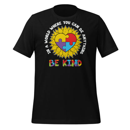 Be Kind Autism Acceptance Quality Cotton Bella Canvas Adult T-Shirt