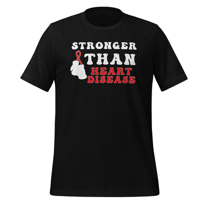 Stronger than Heart Disease Awareness Quality Cotton Bella Canvas Adult T-Shirt