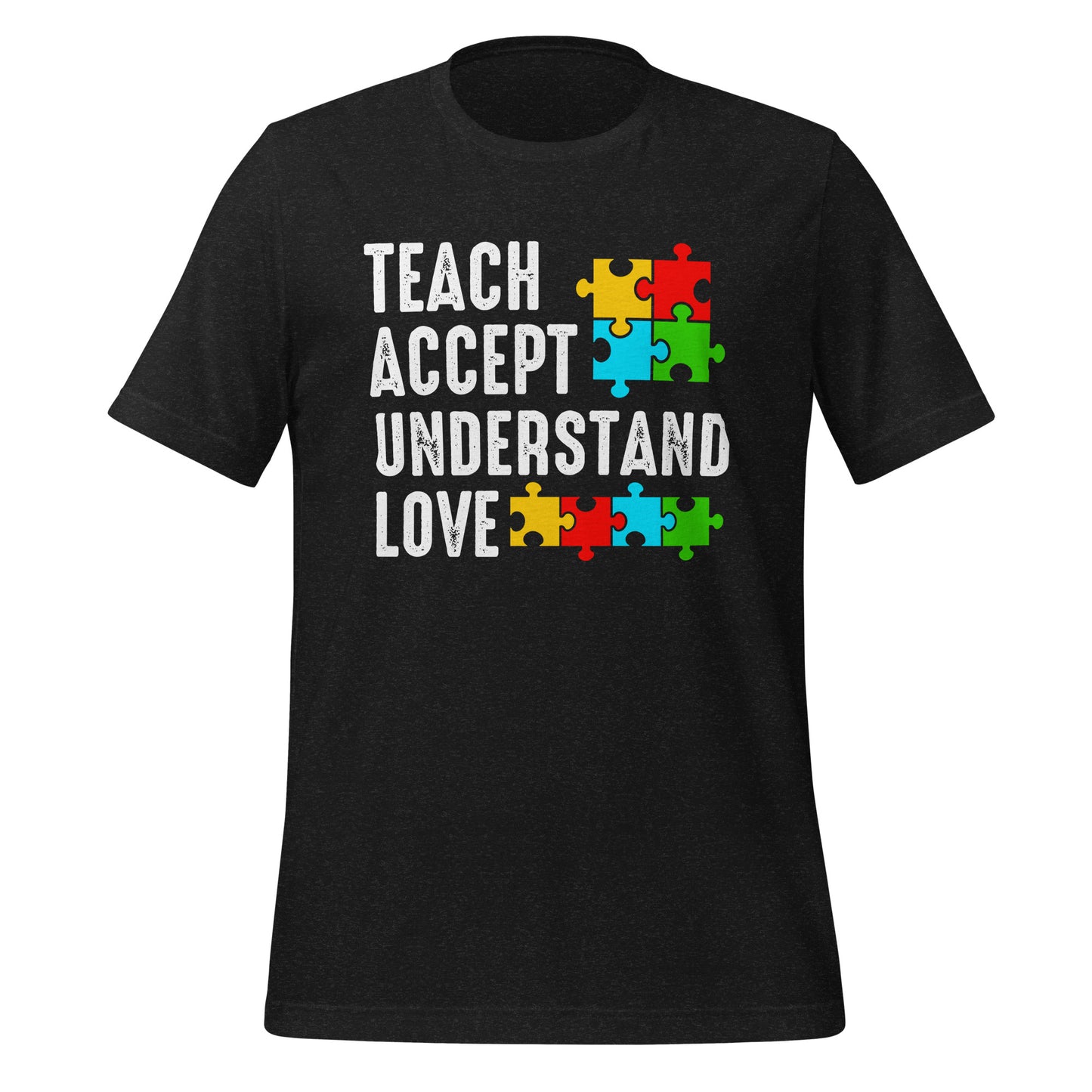 Autism Acceptance Together Quality Cotton Bella Canvas Adult T-Shirt