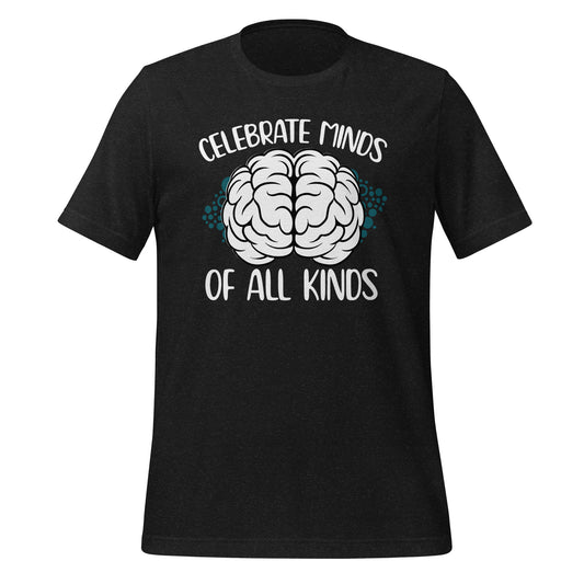 Celebrate Minds of All Kinds Quality Cotton Bella Canvas Adult T-Shirt