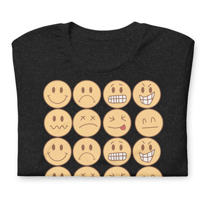 Feel Your Feelings Emojis Quality Cotton Bella Canvas Adult T-Shirt