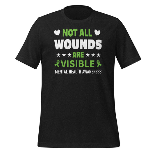 Not All Wounds Are Visible Quality Cotton Bella Canvas Adult T-Shirt