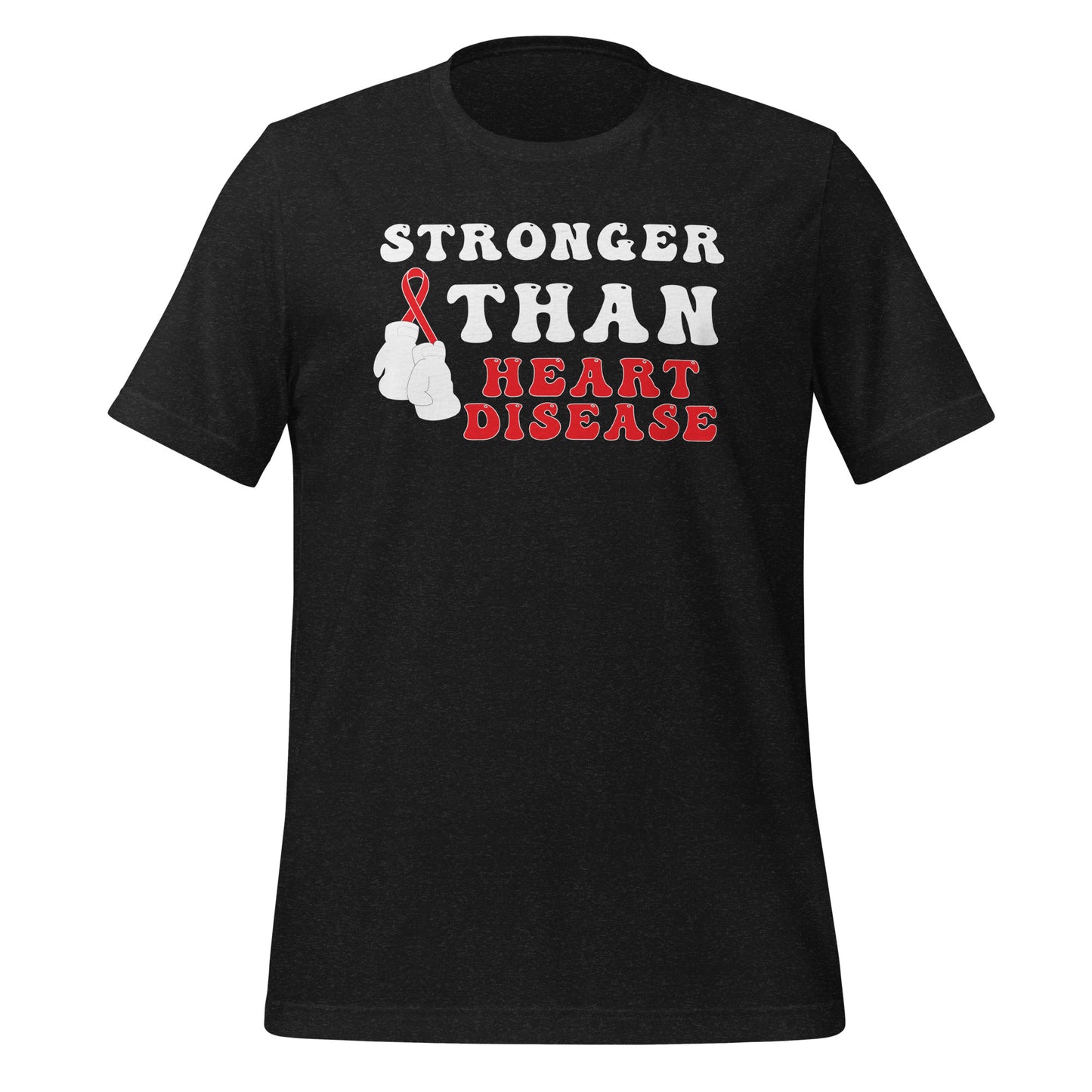 Stronger than Heart Disease Awareness Quality Cotton Bella Canvas Adult T-Shirt