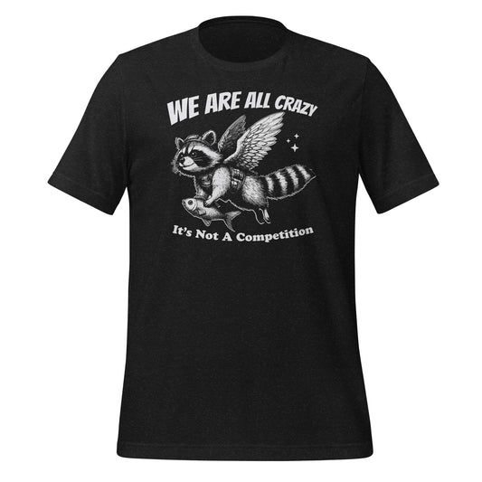We Are All Crazy It's Not a Competition Funny Bella Canvas Adult T-Shirt