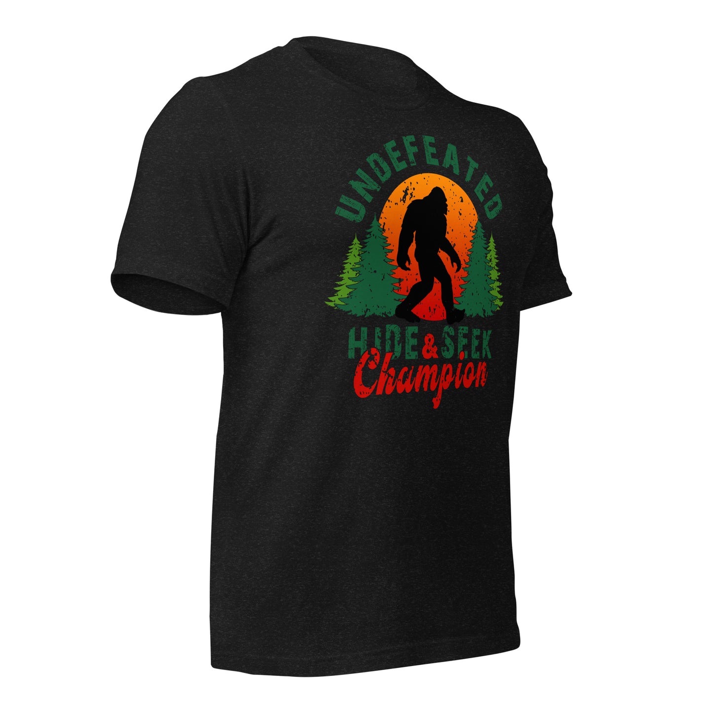 Undefeated Hide & Seek Champion Bigfoot Bella Canvas Adult T-Shirt