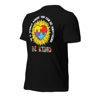 Be Kind Autism Acceptance Quality Cotton Bella Canvas Adult T-Shirt