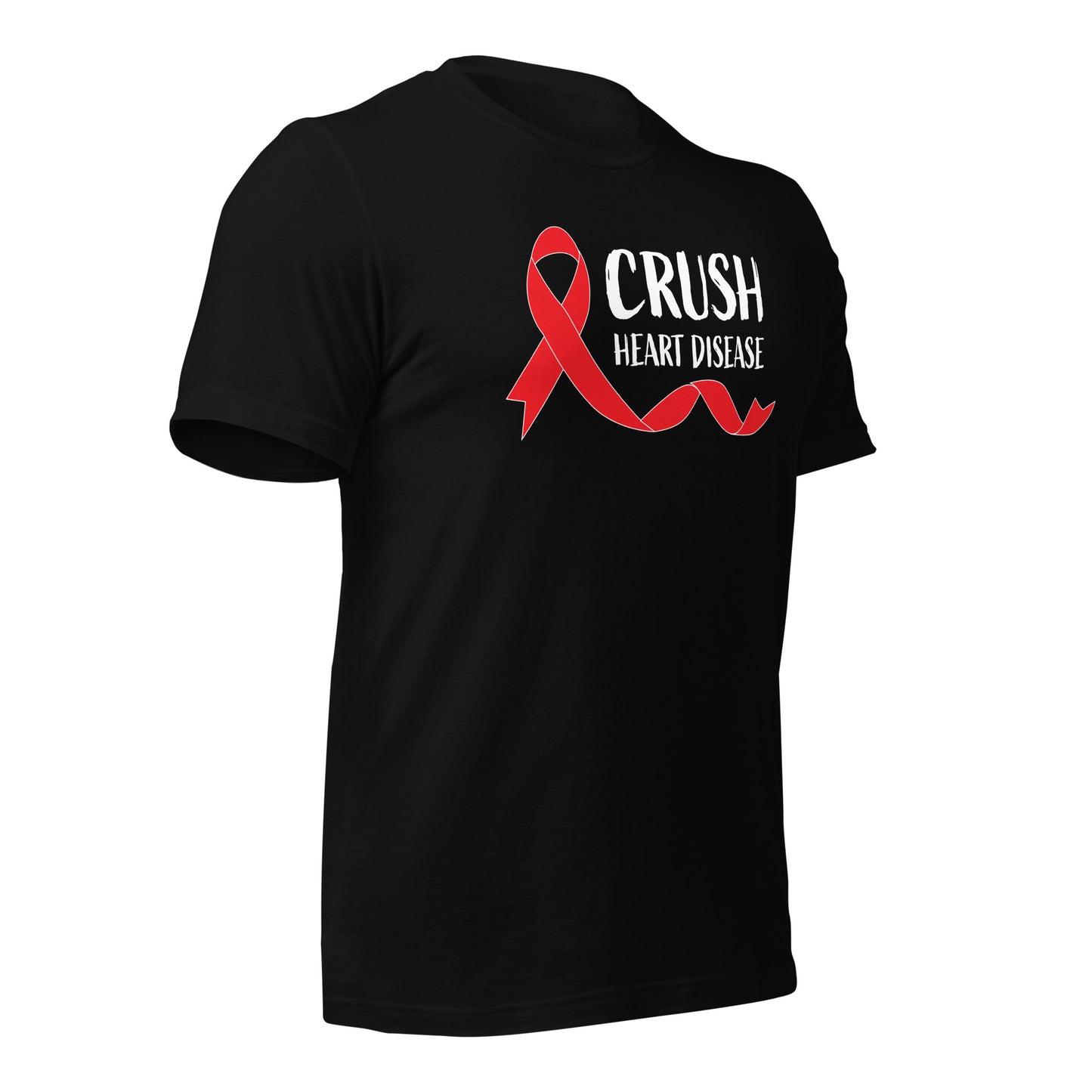 Crush Heart Disease Awareness Quality Cotton Bella Canvas Adult T-Shirt