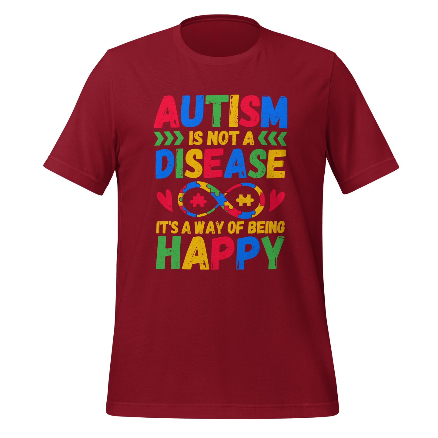 Autism Acceptance Together Quality Cotton Bella Canvas Adult T-Shirt