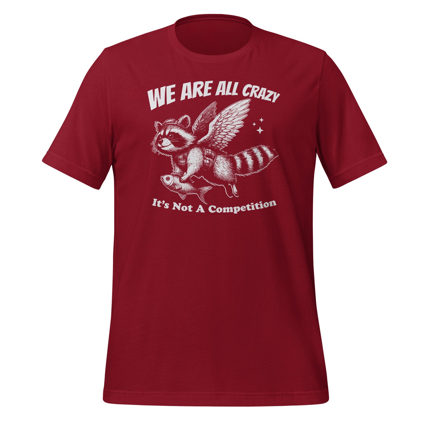 We Are All Crazy It's Not a Competition Funny Bella Canvas Adult T-Shirt