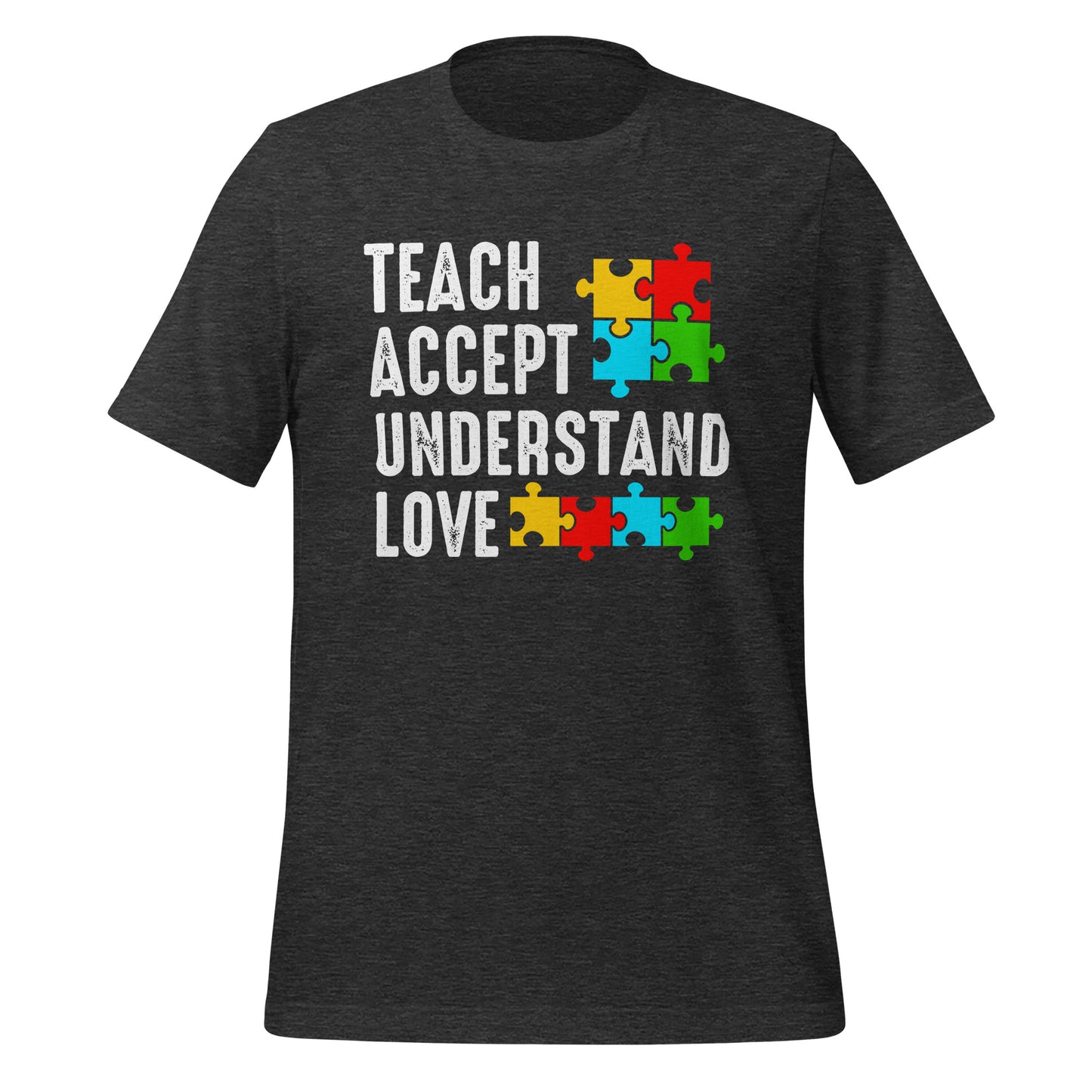 Autism Acceptance Together Quality Cotton Bella Canvas Adult T-Shirt