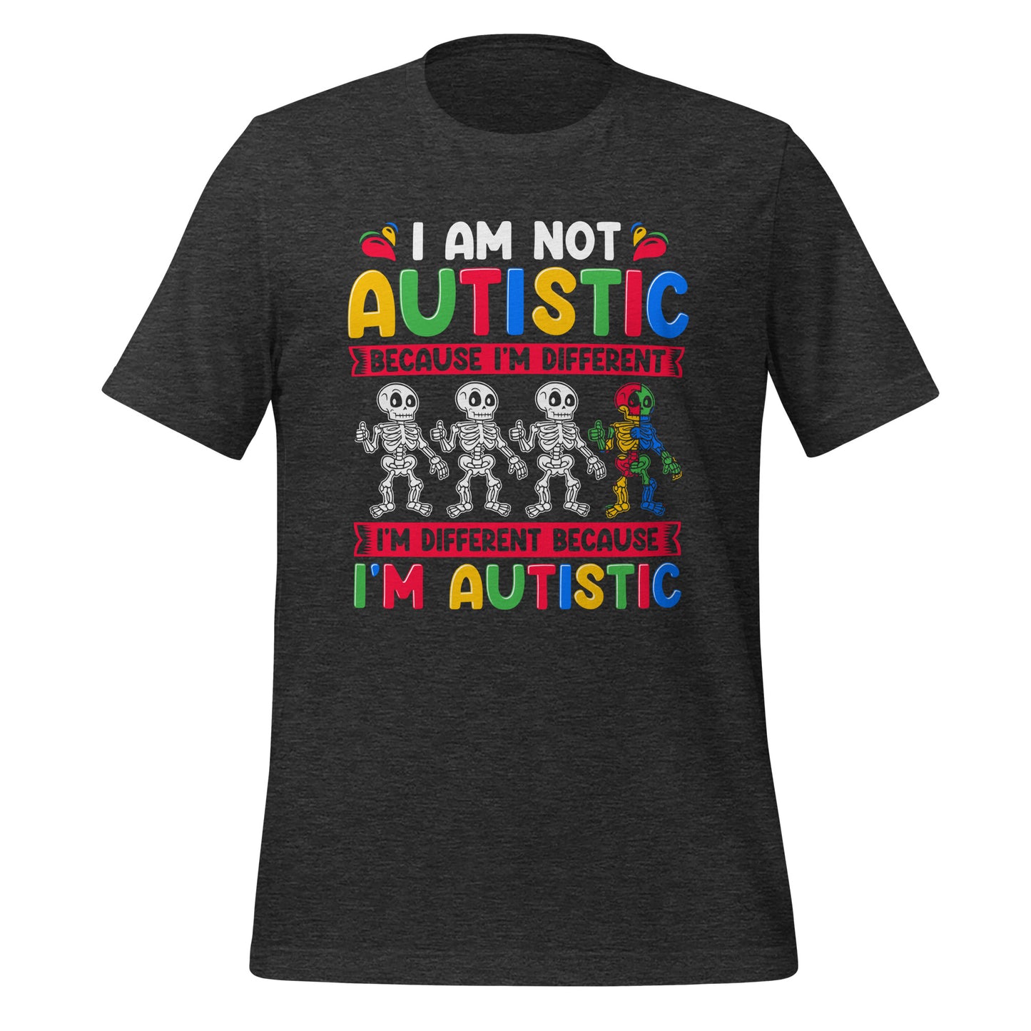 Autism Acceptance Together Quality Cotton Bella Canvas Adult T-Shirt