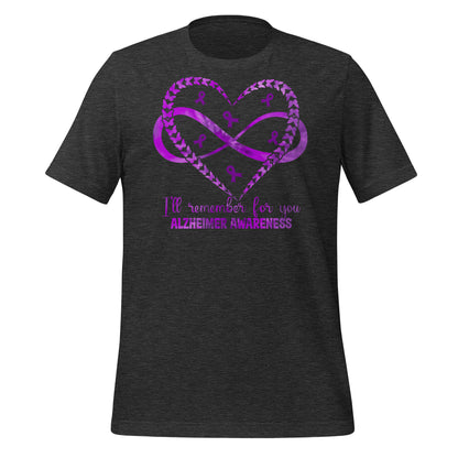 Alzheimer's Awareness Quality Cotton Bella Canvas Adult T-Shirt