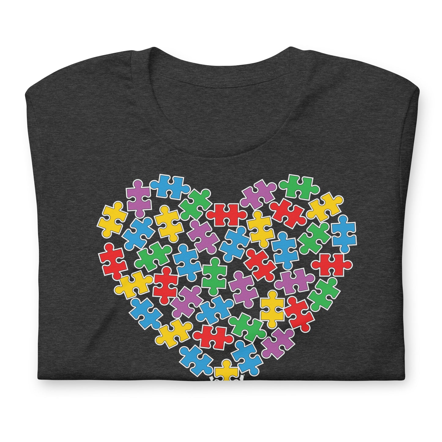 Autism Acceptance Heart Tree Quality Cotton Bella Canvas Adult T-Shirt