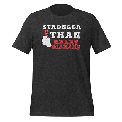 Stronger than Heart Disease Awareness Quality Cotton Bella Canvas Adult T-Shirt