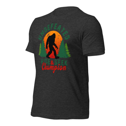 Undefeated Hide & Seek Champion Bigfoot Bella Canvas Adult T-Shirt