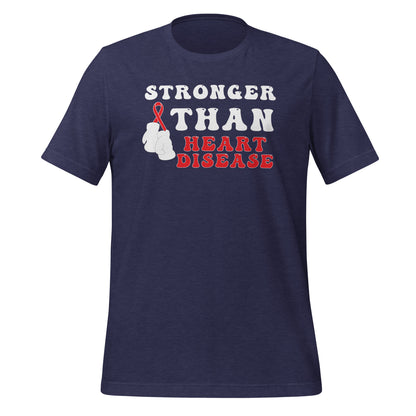 Stronger than Heart Disease Awareness Quality Cotton Bella Canvas Adult T-Shirt