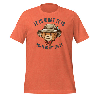 It Is What It Is, It's Not Great Quality Cotton Bella Canvas Adult T-Shirt