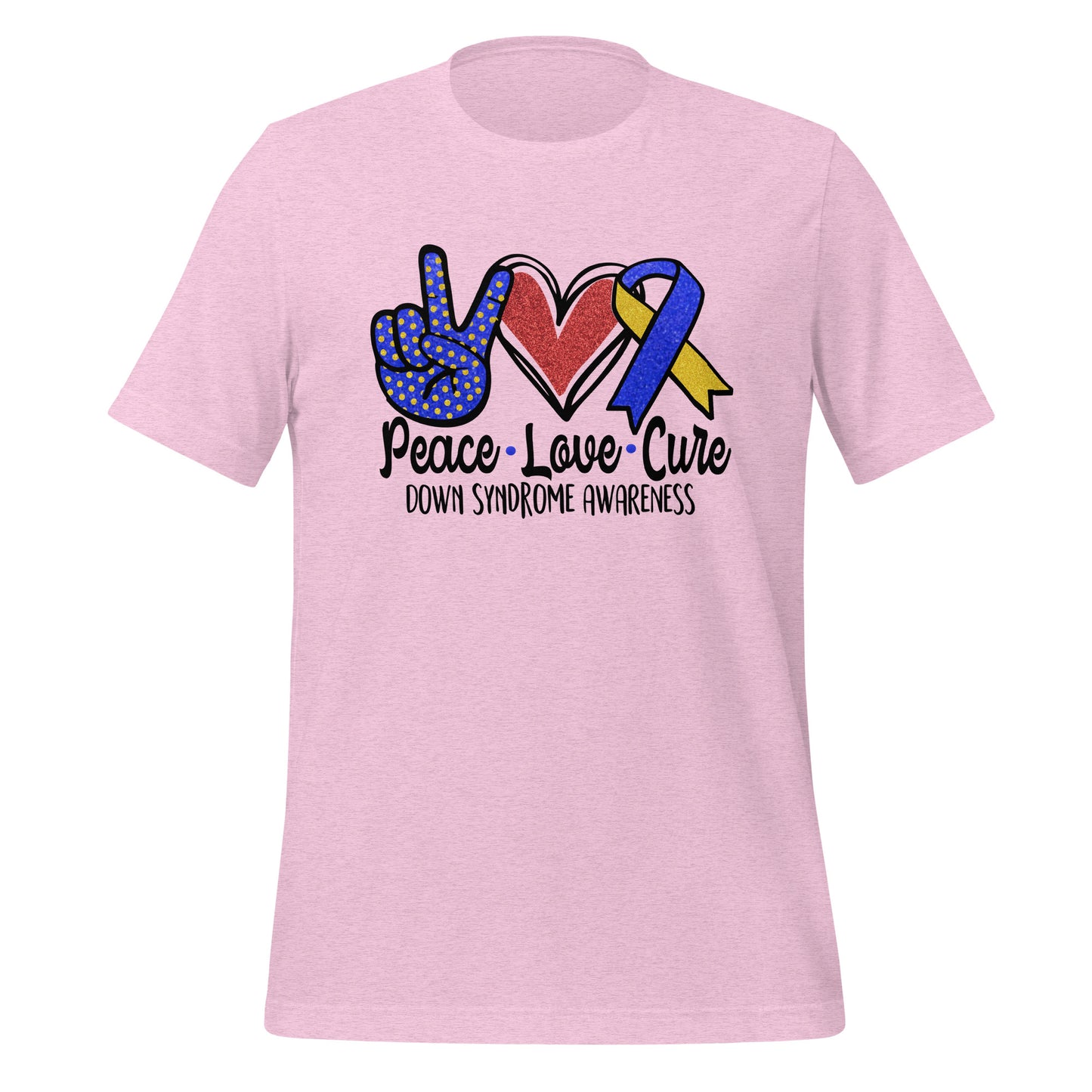 Down Syndrome Awareness Quality Cotton Bella Canvas Adult T-Shirt