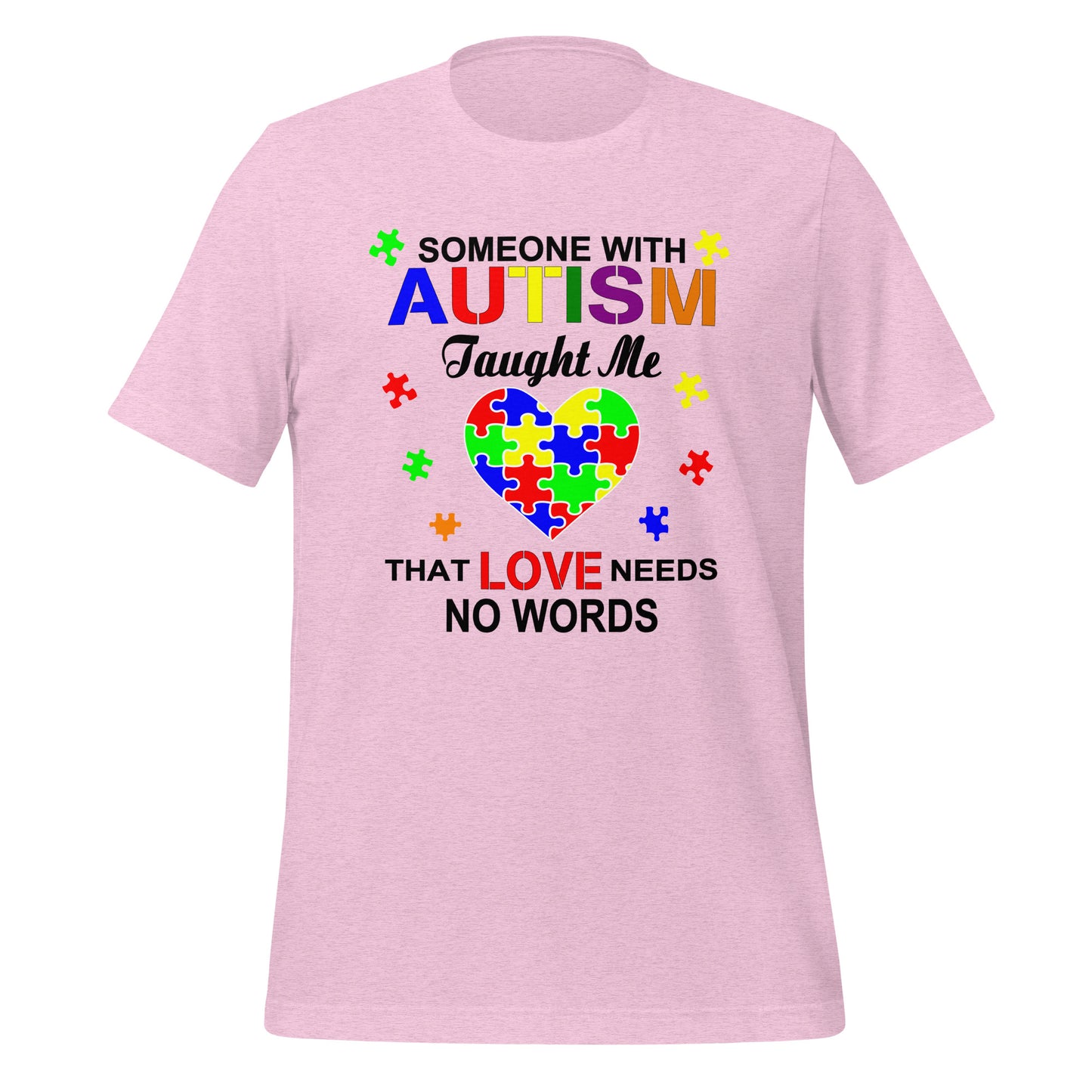 Autism Acceptance Together Quality Cotton Bella Canvas Adult T-Shirt