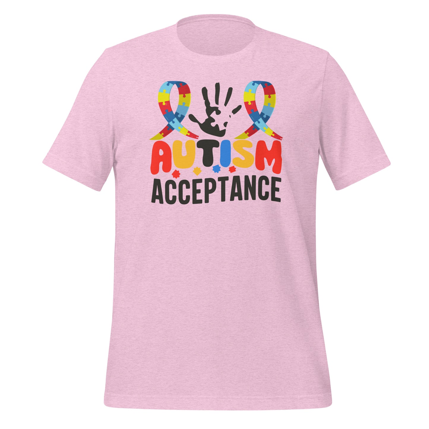 Autism Acceptance Together Quality Cotton Bella Canvas Adult T-Shirt