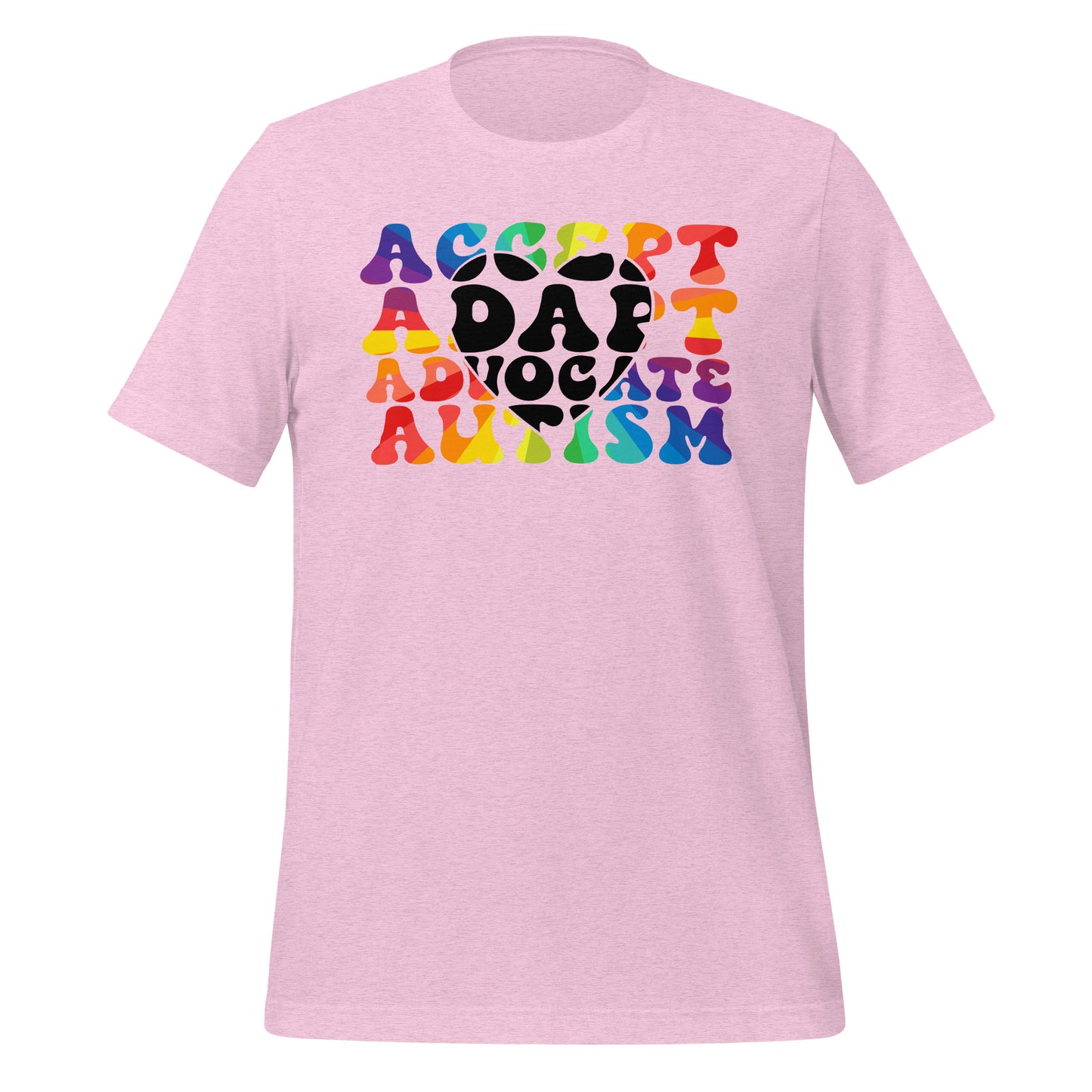 Autism Acceptance Together Quality Cotton Bella Canvas Adult T-Shirt