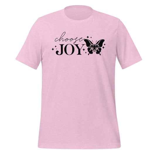 Choose Joy Butterfly Quality Cotton Bella Canvas Adult T-Shirt