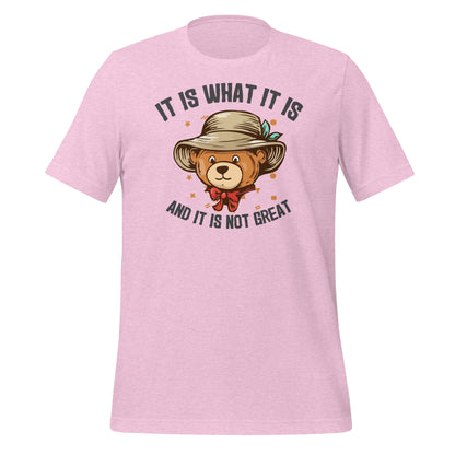 It Is What It Is, It's Not Great Quality Cotton Bella Canvas Adult T-Shirt